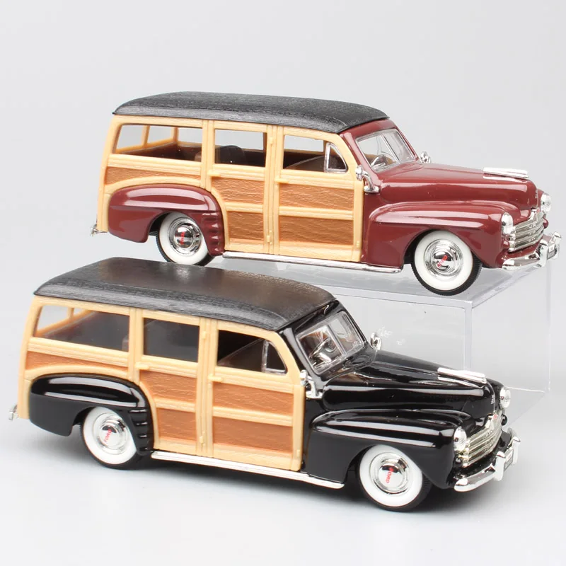 Детские 1/43 весы дорожные подписи 1948 Ford Woody woodie литые под давлением автомобили Реплика винтажная автостанция вагон игрушечные модели автомобилей