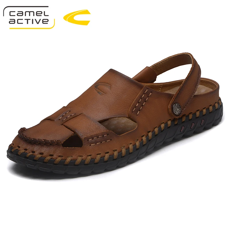 Мужские пляжные сандалии Camel Active из натуральной кожи мягкие летние повседневные