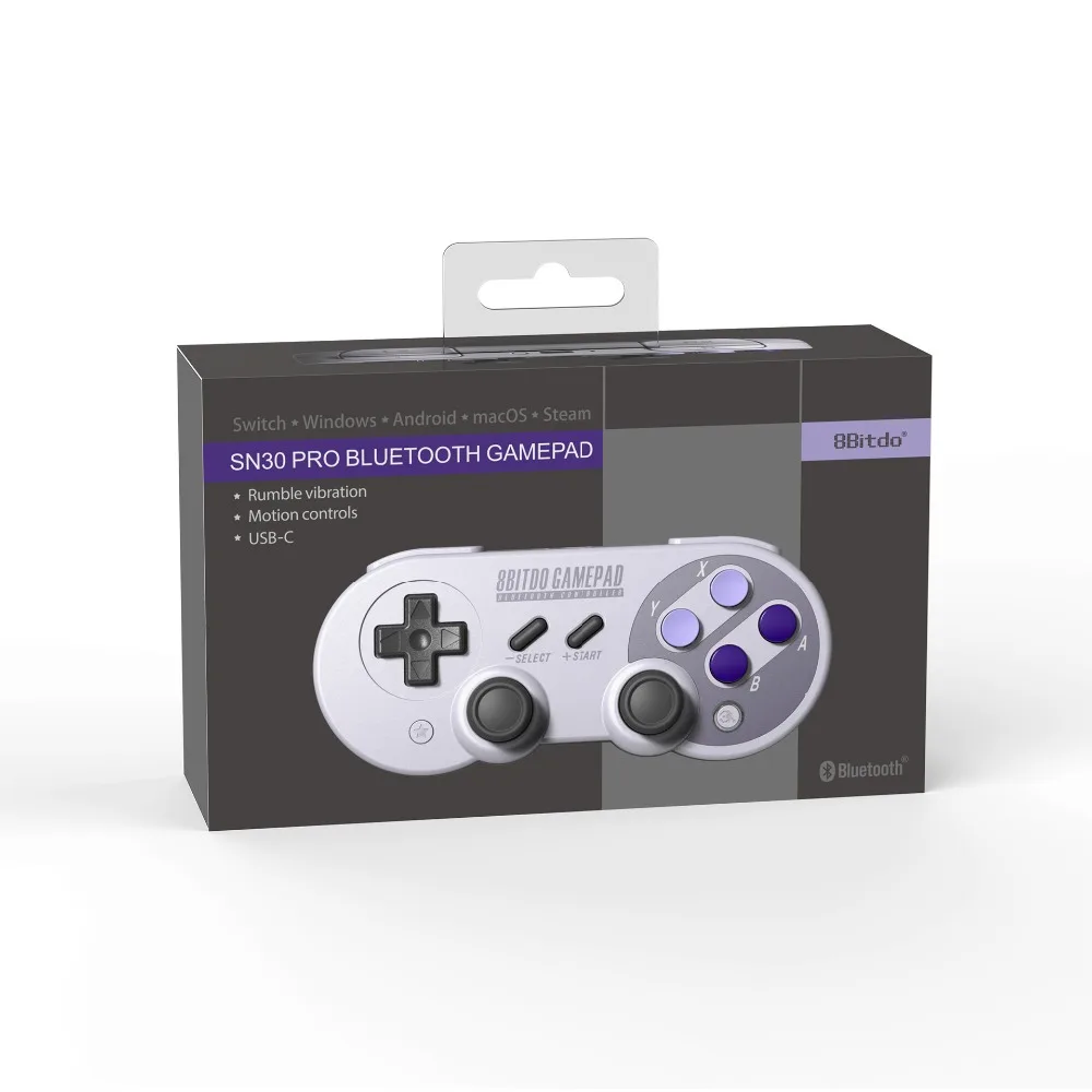 Беспроводной геймпад 8bitdo SF30 Pro/SN30 Pro игровой контроллер с джойстиком для Windows Android