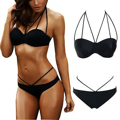 Летний комплект бикини 2016 купальник сексуальное женская пляжная одежда Пуш ап