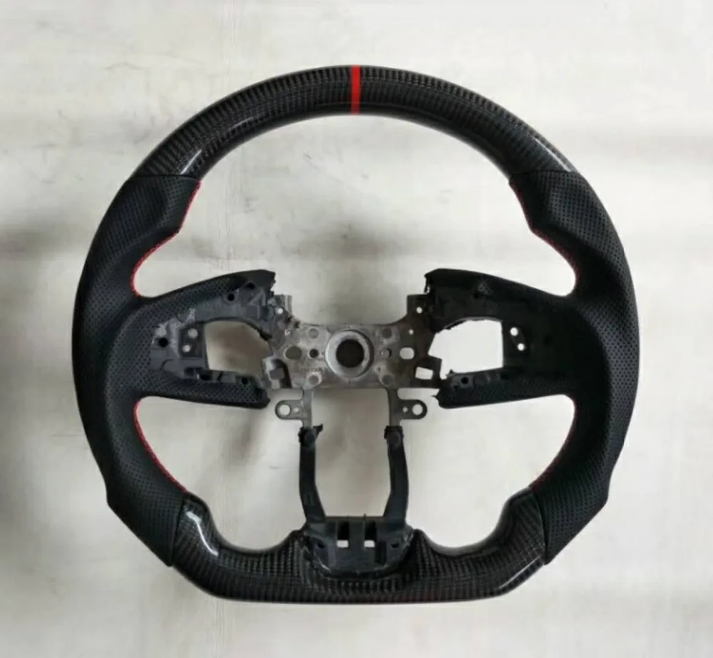 Углеродное волокно и кожа руль для Mazda 3/6 CX-5 Honda Civic MK10