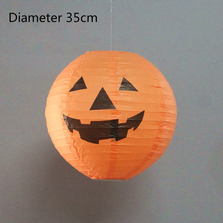 Декоративный подвесной светильник тыква бумажный фонарь 5 шт. DL005 | Дом и сад