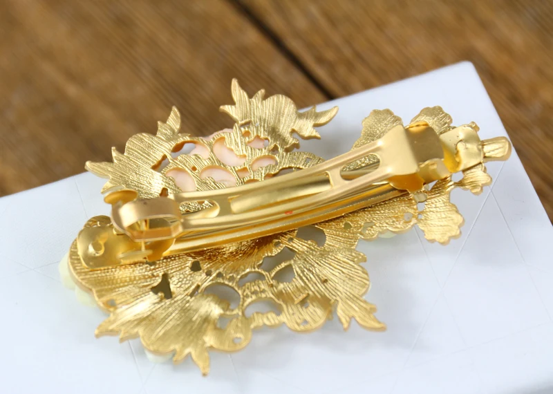 Мода в стиле барокко дворец зажим для волос Стразы ретро с украшением виде