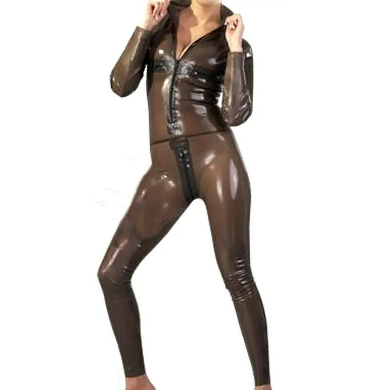 Latexanzug Zentai Catsuit латексные колготки Gummi дымчато-серого цвета на молнии 0 4 мм |