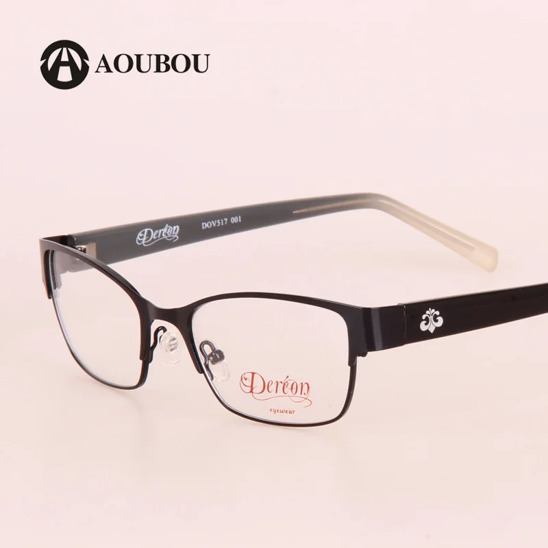 Женские коричневые очки зеркальная оправа из нержавеющей стали цветные TR90