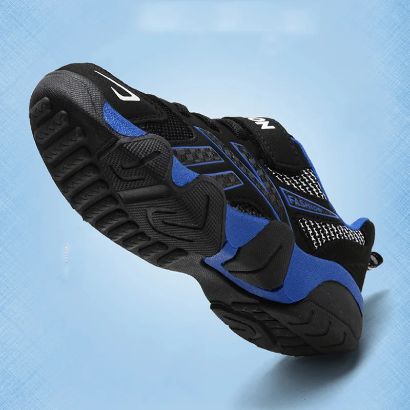 Детская спортивная обувь сезон весна-лето 2019 дышащие сетчатые кроссовки для бега