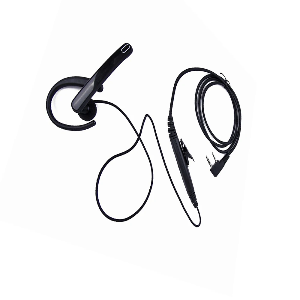 

New rod headphones 2 Pin Ear Bar Earpiece Mic PTT Mic Tactical Headset for Walkie Talkie Baofeng Radio uv-5r BF-888s earpiece