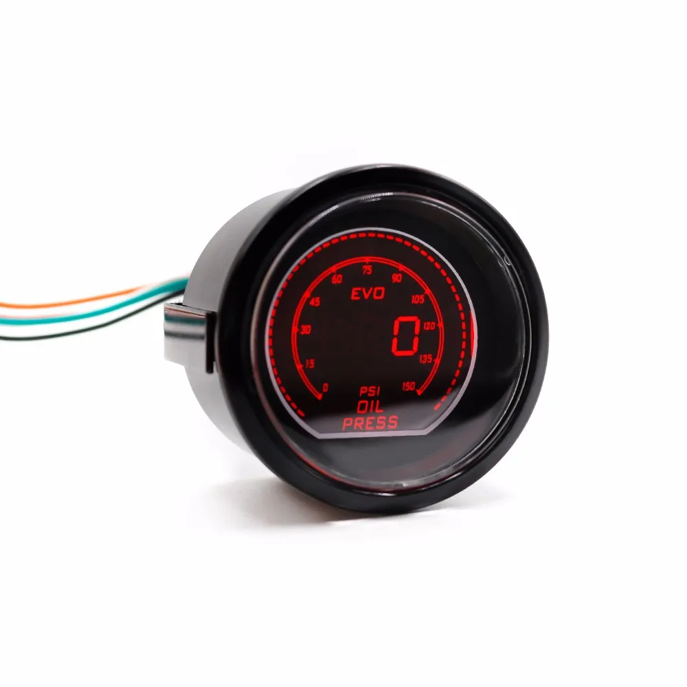 52 мм 2 дюймовый Масляный Пресс EVO LCD красный/синий ure датчик дымовой линзы с