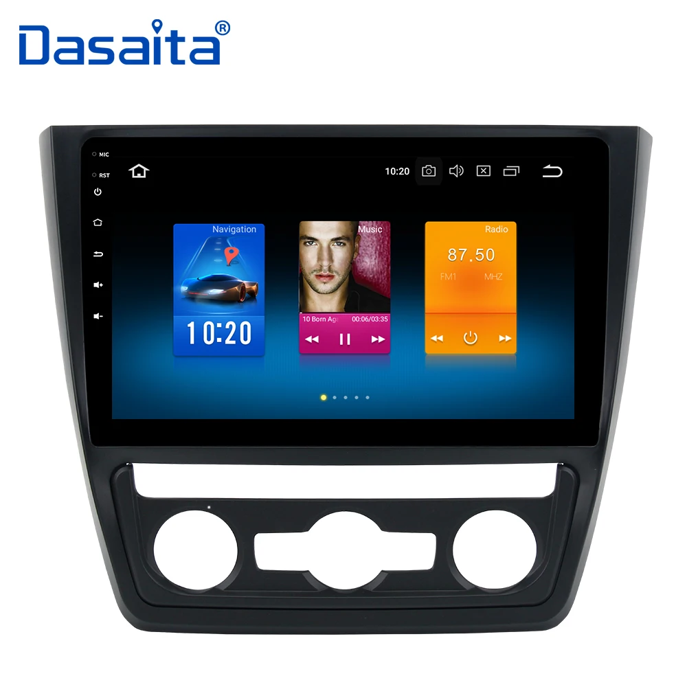 Android 8 0 Автомобильный GPS радио плеер для Skoda Yeti 2014 2015 2016 с 10 2 &quotдисплеем Octa Core 4G RAM 32G