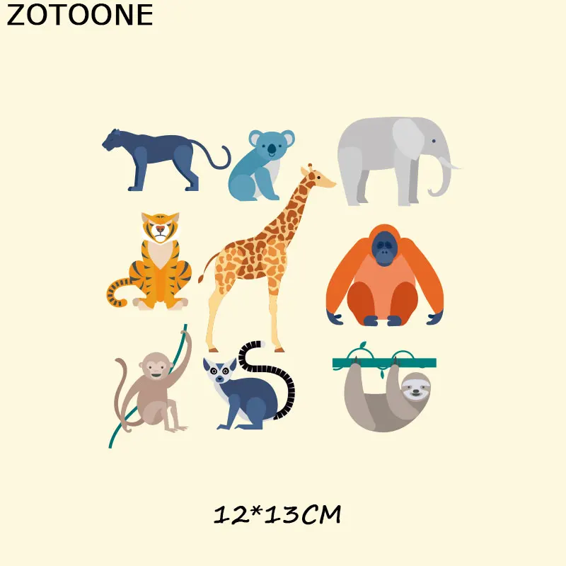 ZOTOONE Тигр собака термопластыри для одежды вышивка аппликация Сделай Сам теплопередача для одежды детские наклейки - Цвет: 31