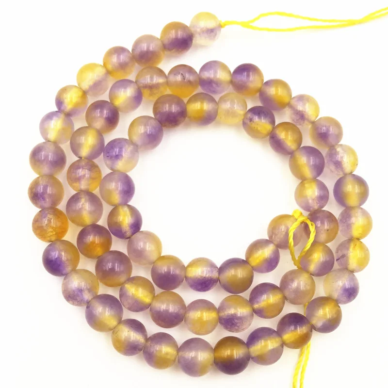 Разноцветные Круглые бусины из натурального камня для изготовления ювелирных