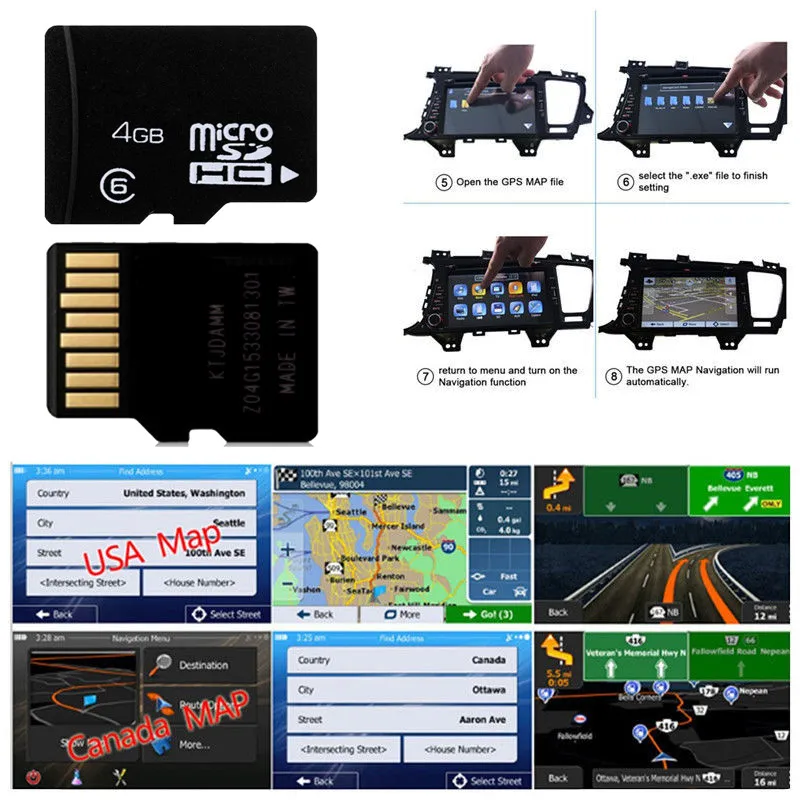 Promotion Mini 4G Map SD Card For Car Offroad GPS Lightweight Compact Durable Navigation Software Sterero Radio#262701 | Автомобили и