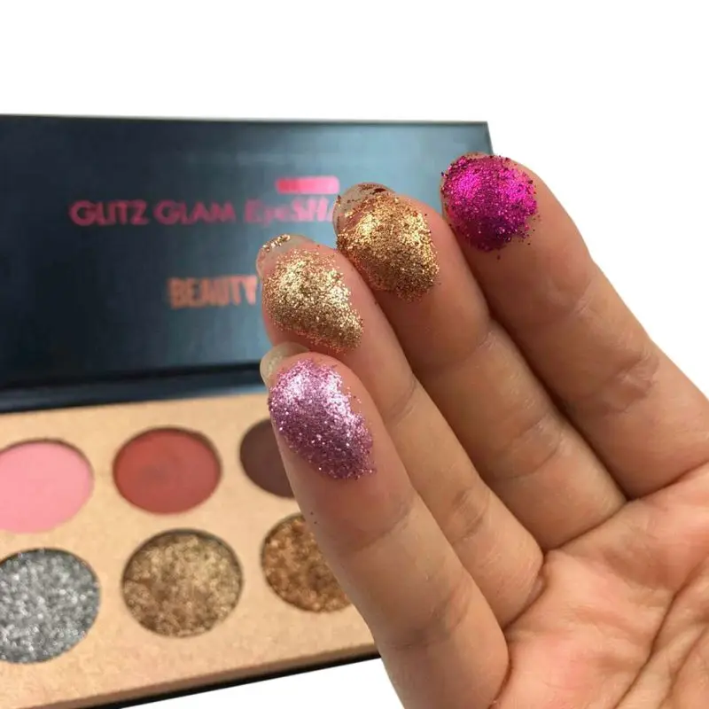 Блестящие инъекции отжимаемые мерцающие матовые блестящие тени для век алмазные