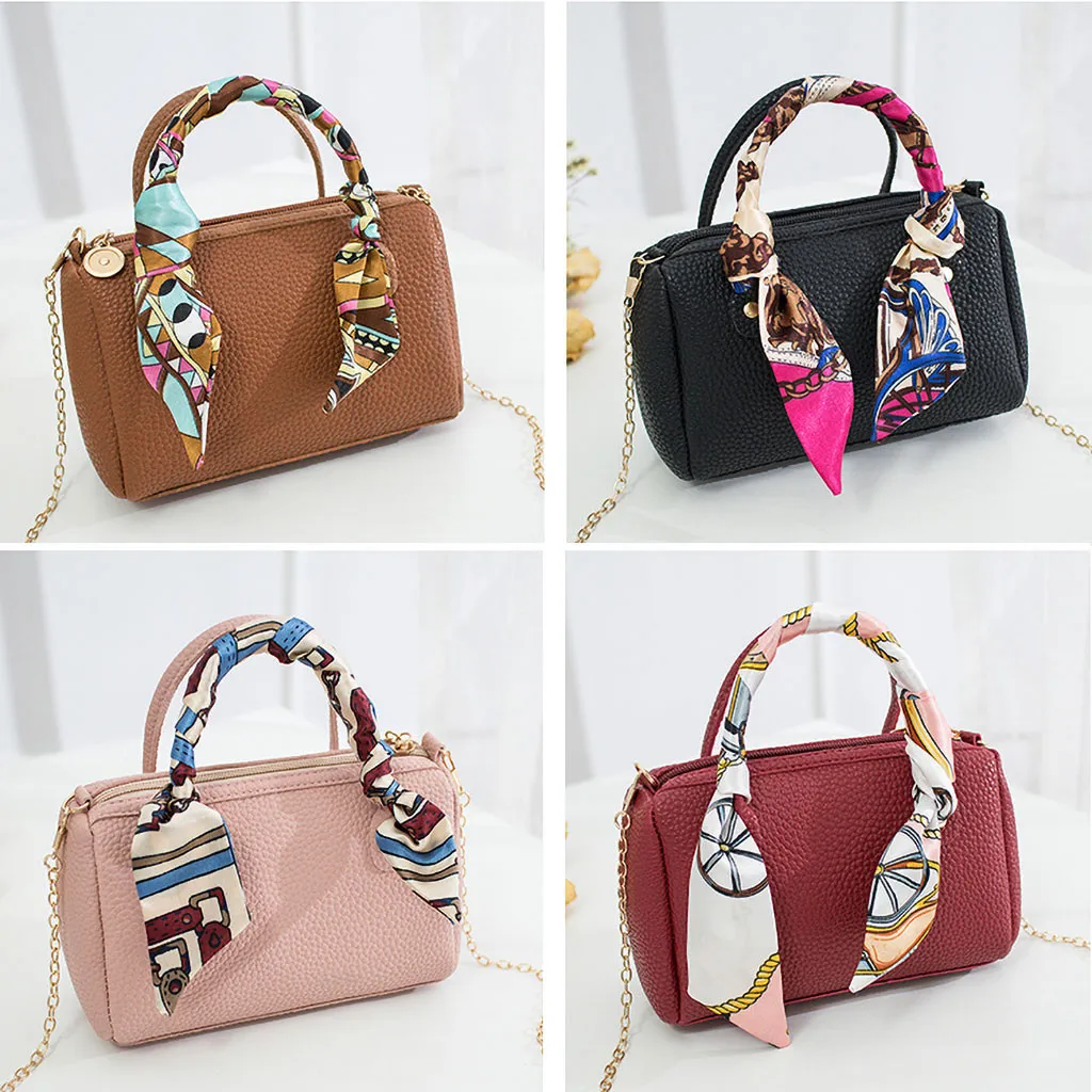 Женская модная сумка в форме ведра с простой текстурой ленты маленькая