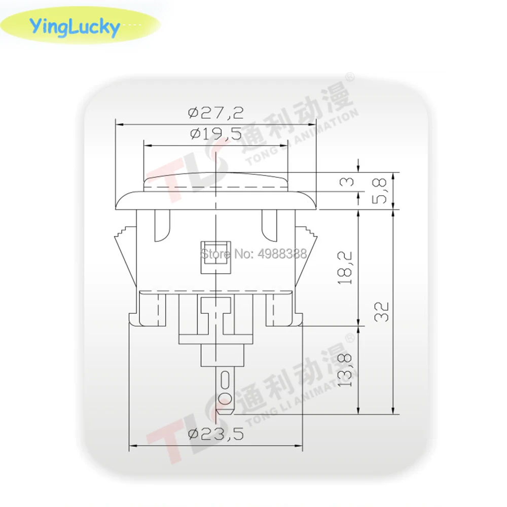 SANWA OBSF 24 Кнопка мм Zero delay аркадная игра кнопка Оригинал Сделано в Японии sanwa