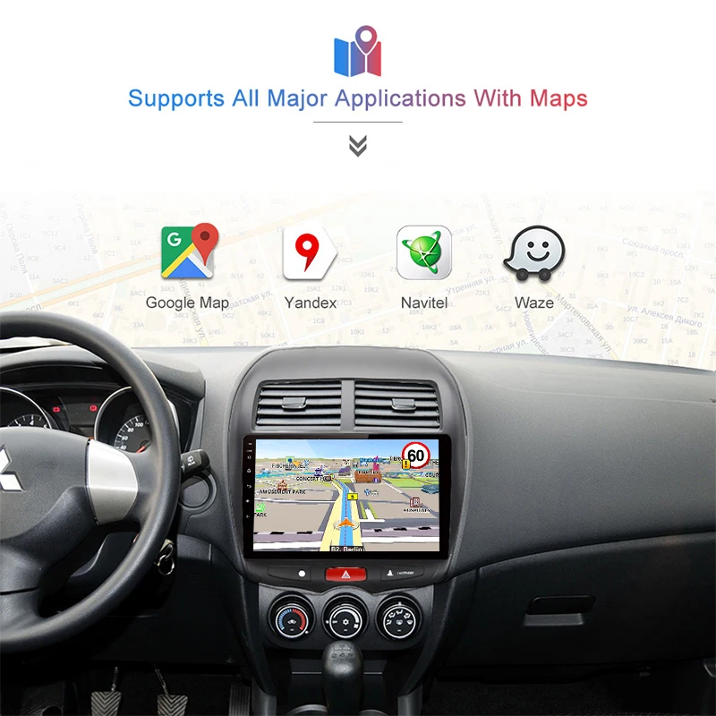 Junsun Android 9.0 магнитола 2 din андроид с навигацией магнитолла для Mitsubishi ASX 2010 2011 2012 2013