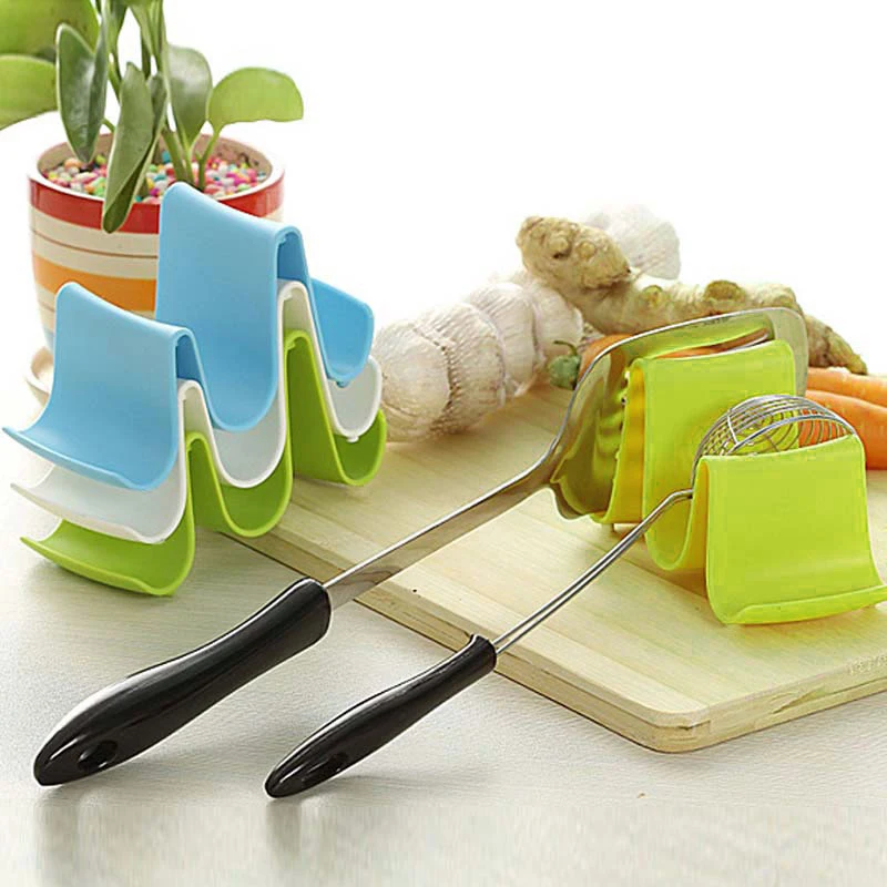 Пластиковая кухонная волнистая Крышка Для Сковороды подставка держатель стойки