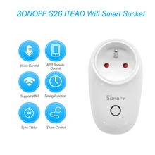 SONOFF S26 ITEAD Wifi розетка беспроводной пульт дистанционного