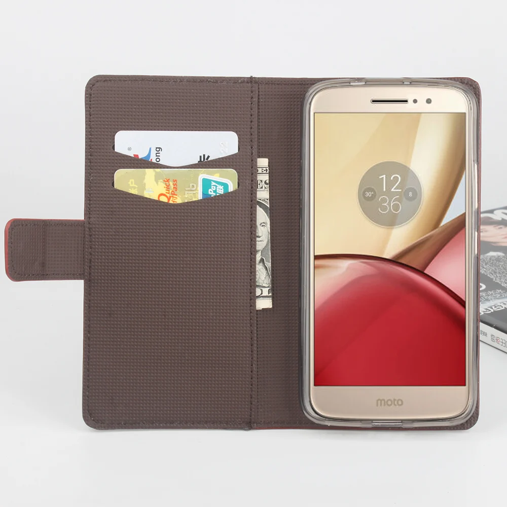 HongBaiwei для Moto M XT1662 Чехол Флип Эйфелева башня узор Роскошный кожаный бумажник