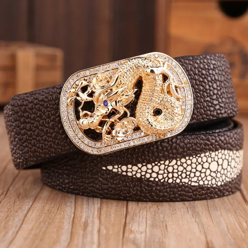 Мужской ремень из натуральной воловьей кожи с жемчугом 2020 см|designer mens belts|men beltmen