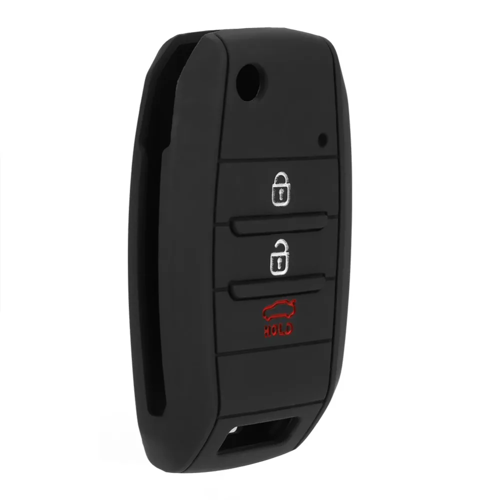 Чехол для автомобильного ключа силиконовый чехол держатель Kia Rio K2 K3 K4 K5 Optima Soul QL