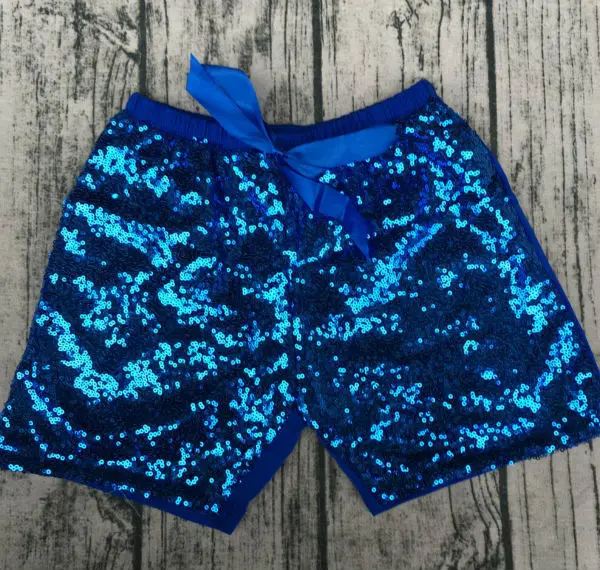 Детские шорты для девочек детские с блестками Летние Стильные шикарные бантом в
