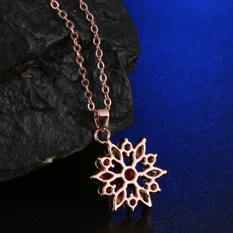 RLOPAY женские Уникальные Цветочные Ювелирные наборы ожерелье кулон серьги