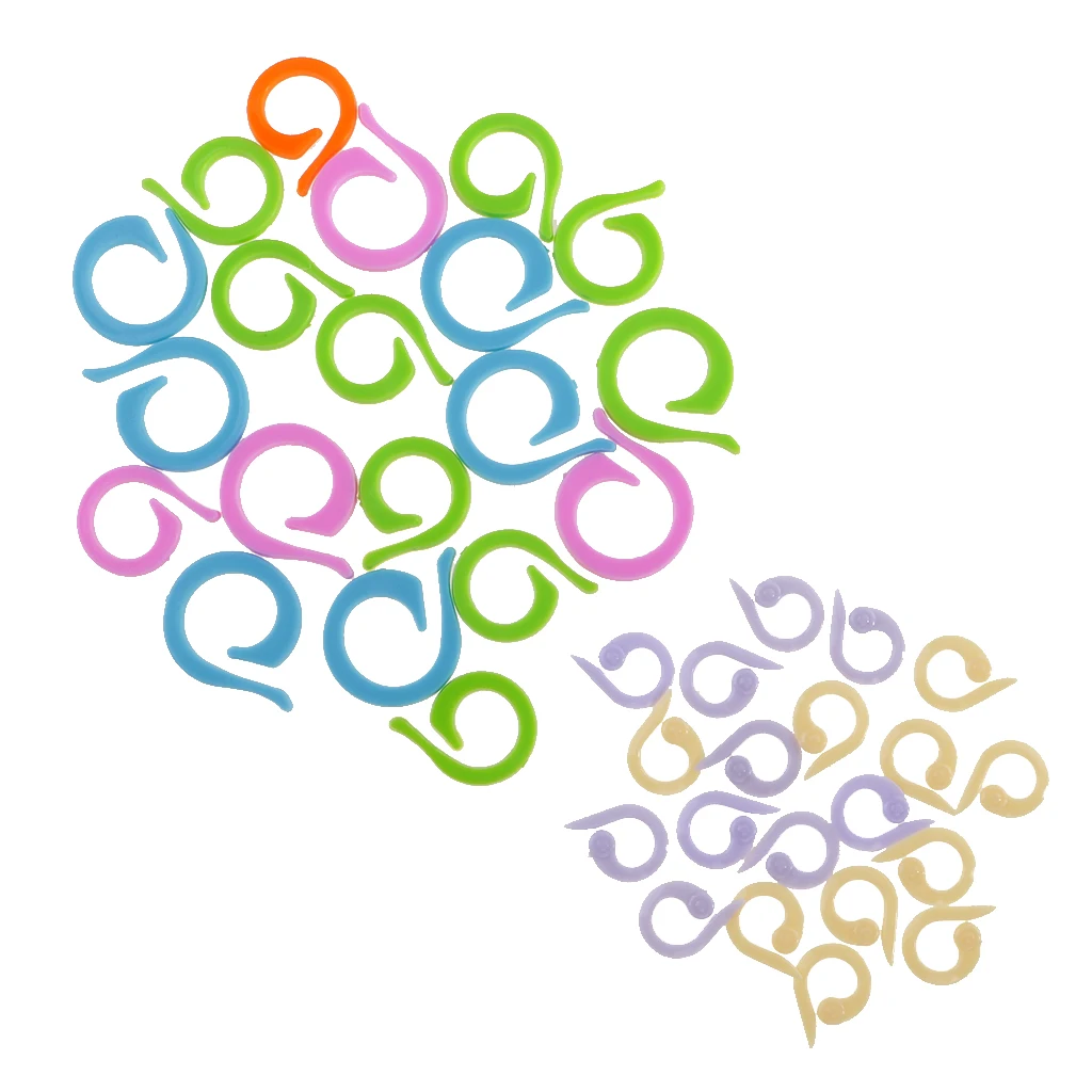 Фитиль 40 шт 2 размера пластиковые сплит стежка кольцо вязание крючком маркеры