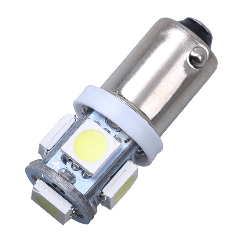 10 шт. T11 BA9S 5050 5 SMD светодиодный Белый Автомобильный светильник источник 12 В лампа