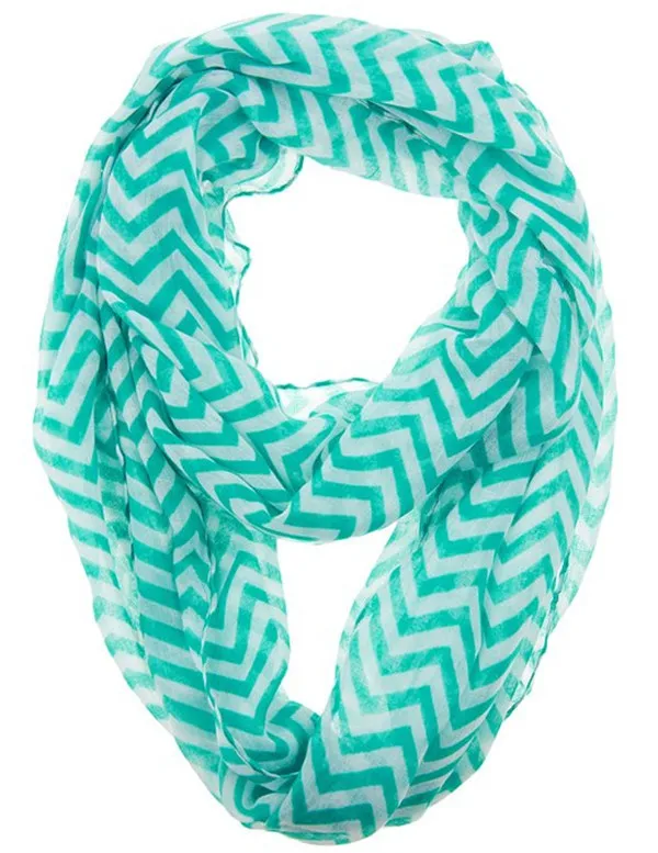 Мягкий шарф из хлопка с шевроном в стиле Infinity | Аксессуары для одежды