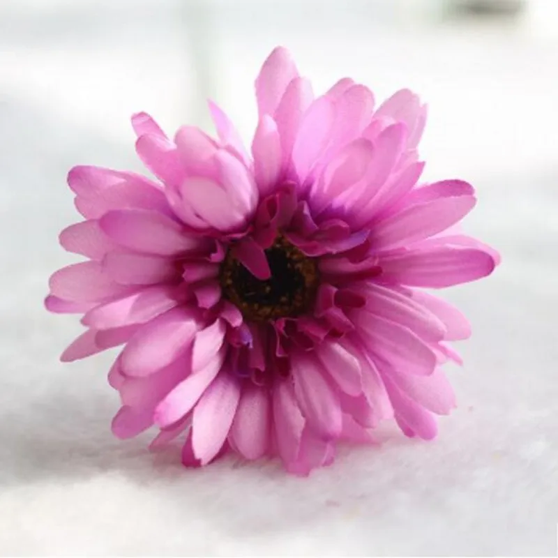 Pink 1 шт. 23 Цвета 55 см Симпатичные искусственные шелковые цветы герберы, ромашки, цветные букеты герберы, небольшие подарки для вечеринки - Цвет: Pink