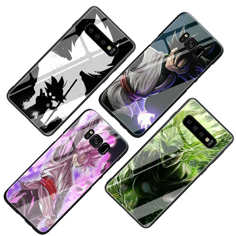 Dragon Ball Z Saiyan Goku закаленное Стекло мягкий чехол для телефона для samsung Galaxy S7 край S8 S9 S10 Note 8, 9, 10, плюс A10 20 30 40 50 60 70