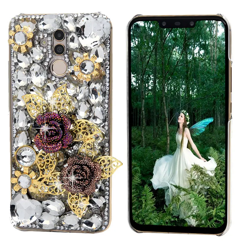 Чехол со стразами для iPhone 13 Pro Max 12 mini 11 XR XS X SE Samsung Galaxy S21 S20 Plus Ultra FE Note 20 10 | Мобильные