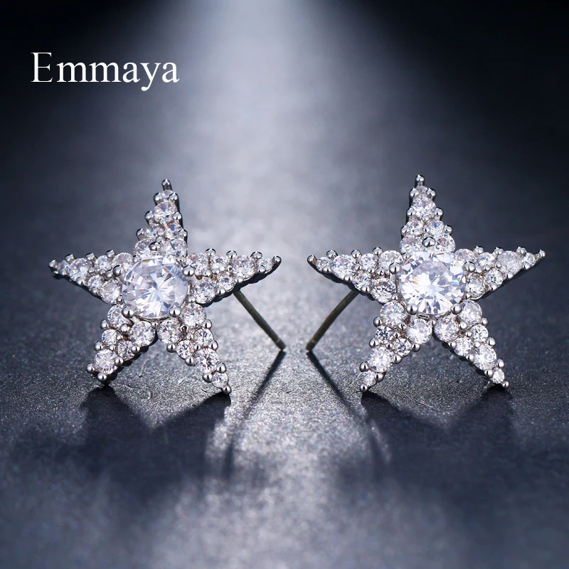 Женские классические серьги гвоздики Emmaya элегантные уникального дизайна с