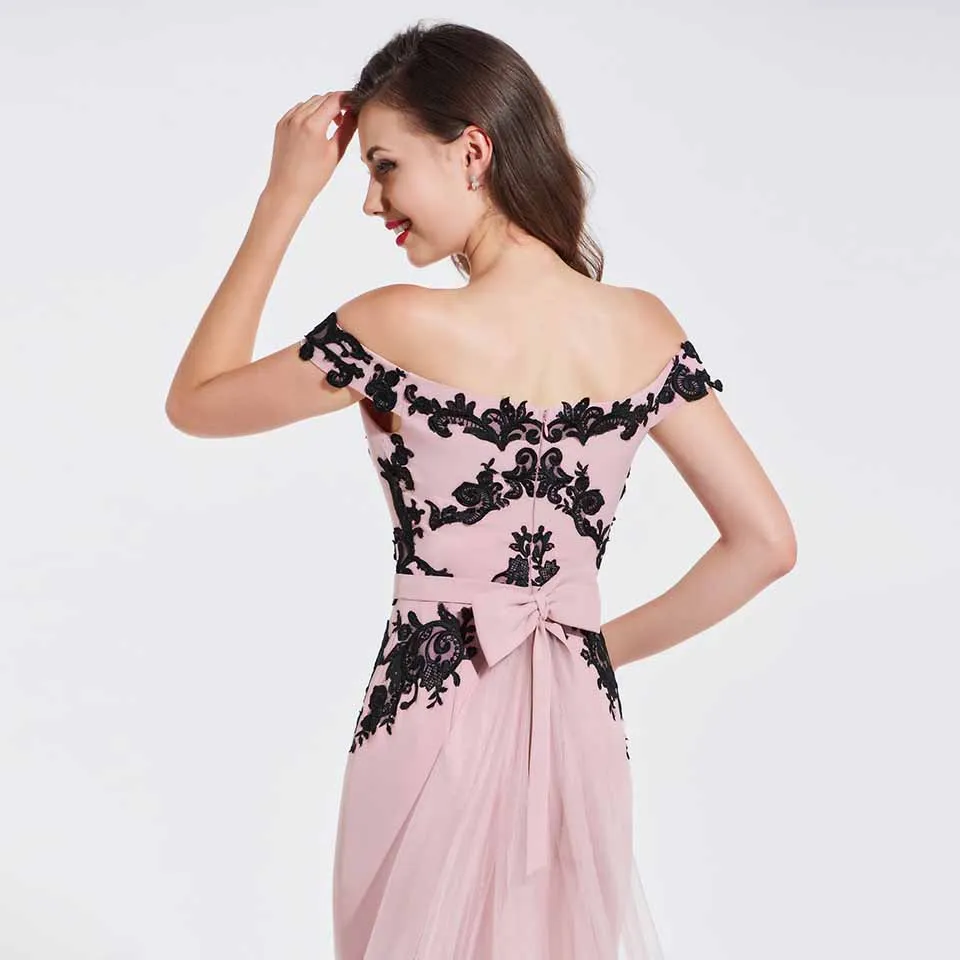 Платье на бретельках элегантный Труба вечернее платье с открытыми плечами