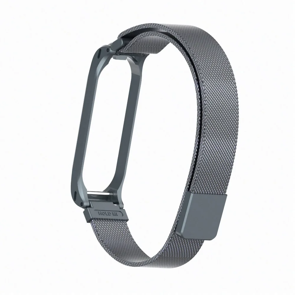 Mi Band 4 3 магнитный металлический ремешок Металлический Стальной ремешок mi band 4 3 браслеты mi band 3 металлический браслет для xiaomi mi band 4 3