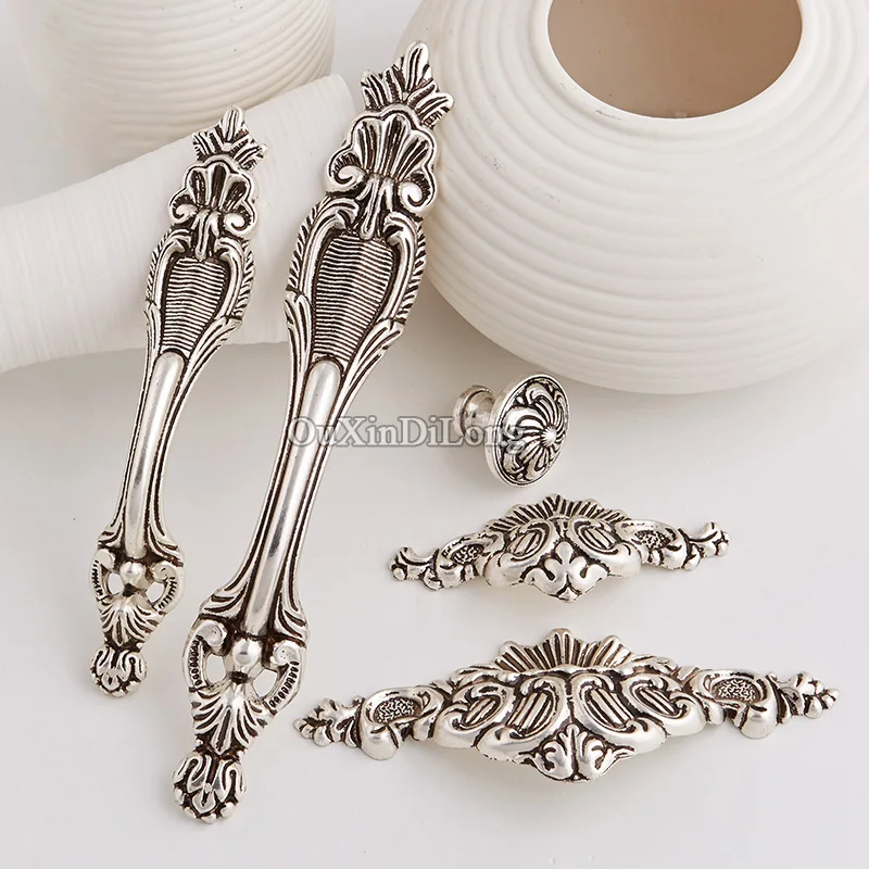 

Elegant 2PCS European Retro Solid Kitchen Cabinet Door Handles Cupboard Wardrobe Drawer Wine Cabinet Pulls Handles and Knobs