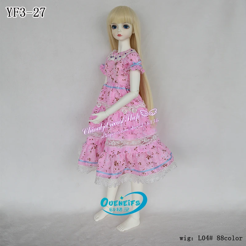 Одежда для кукол BJD SD длинная юбка 1/3 платье с цветочным рисунком кружевное
