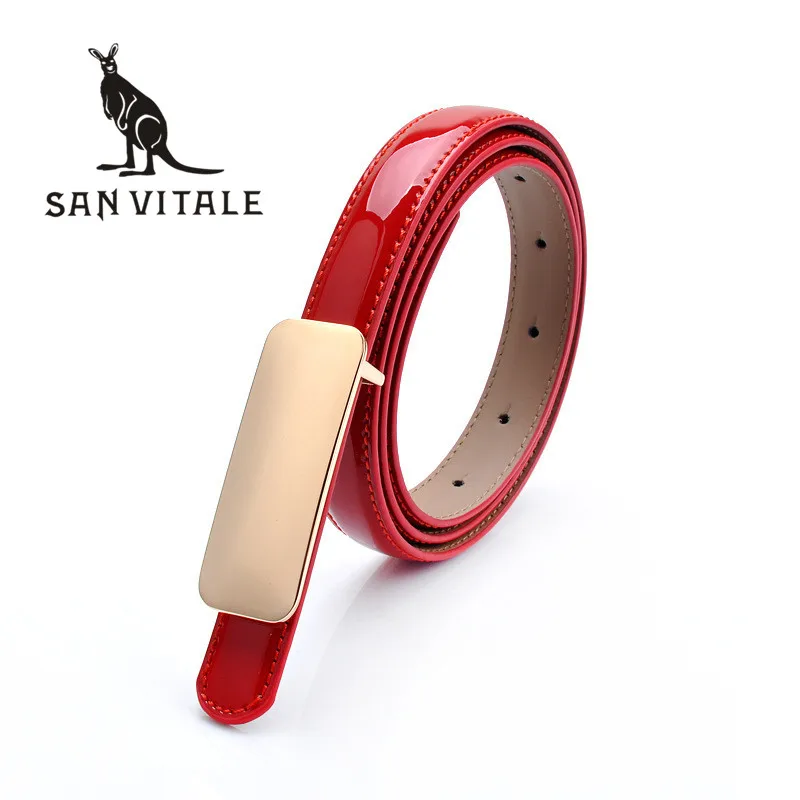 Ремни женские пояса из натуральной кожи наивысшего качества Ceinture Cowskin аксессуары тонкая одежда Талия летние женские черные стрейч пряжки