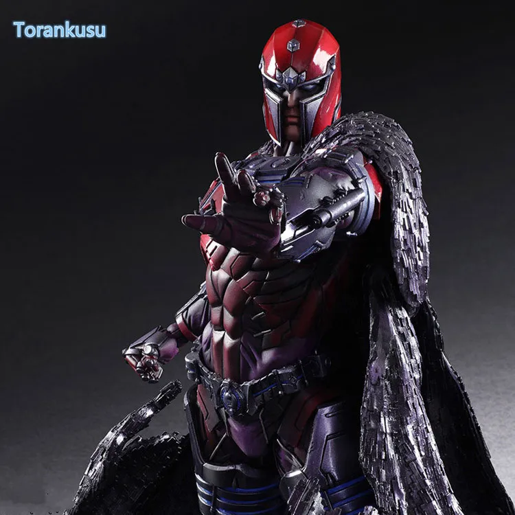 Magneto Play Arts Kai фигурка Эрика лехншера Макса эйзенхардта ПВХ модель игрушки 260 мм X-MEN Magnus Playarts Kai фигурка куклы PA33