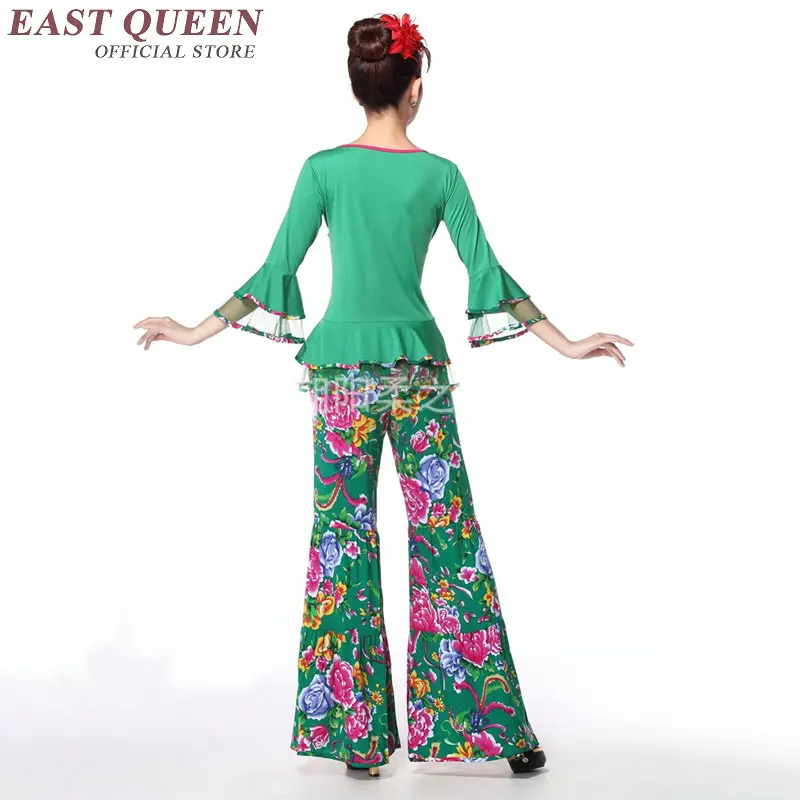 Chinese folk dance Traditional chinese clothing Classical stage wear oriental costumes AA3105 Y | Тематическая одежда и