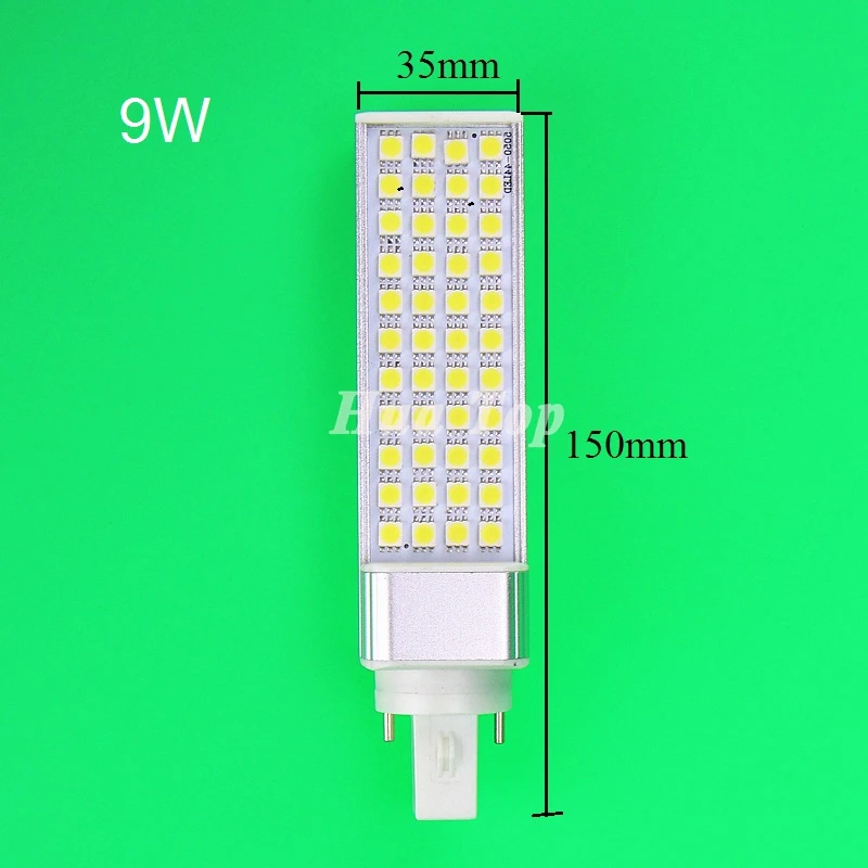 5 шт. прямые заводские светильники 9 Вт горизонтальный штекер света G23 E27 G24 SMD 5050 44
