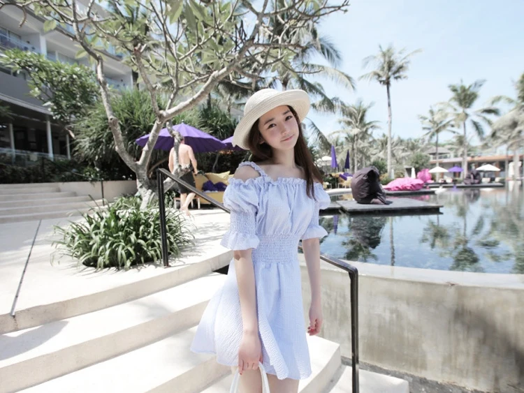 Летний новый женщины dress sexy тонкий жгут мода высокая талия vestidos сплошной цвет