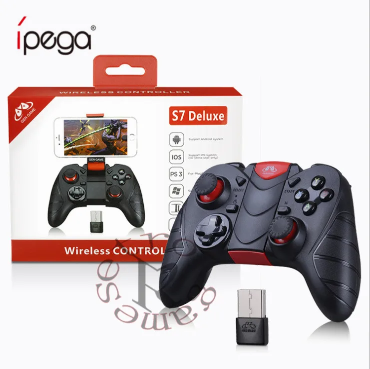 GEN GAME S7 Deluxe геймпад беспроводной Bluetooth 3,0 джойстик игровой контроллер для iPhone iPad samsung huawei tv Box