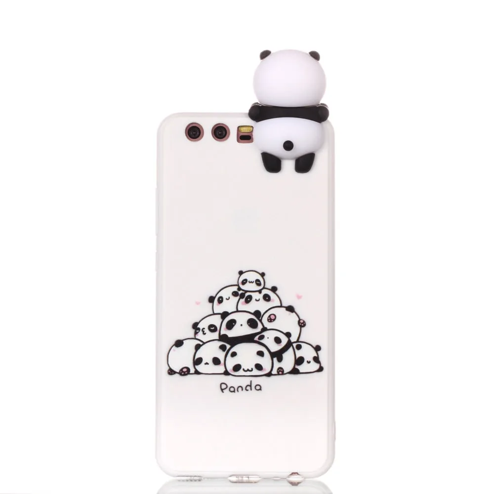 L-FADNUT 3D чехол для телефона с милой пандой HUAWEI Mate 10 Lite Модный мягкий бампер P10 P20 P30 P8