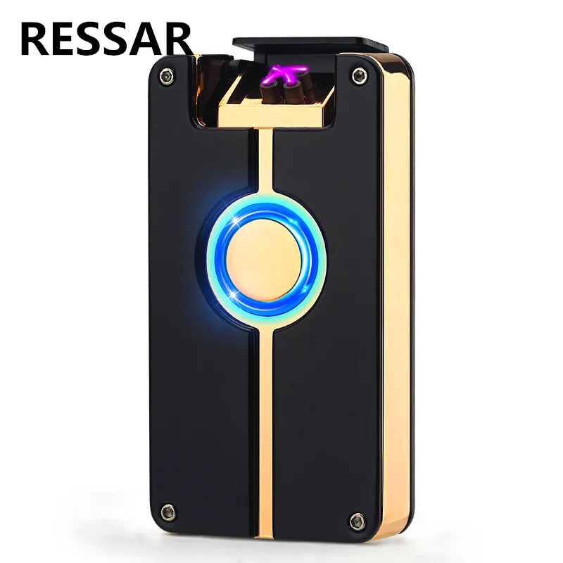 USB Charger Double Fire Lighter Metal Clap Arc Pulse Electronic Cigarette Windproof 4 color | Дом и сад