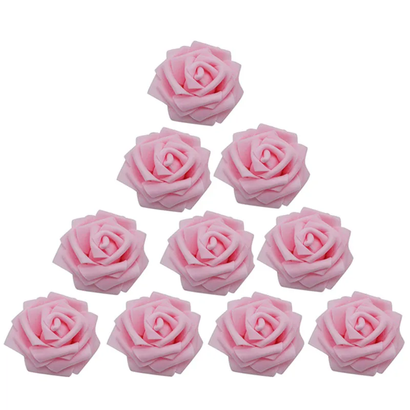 30 шт./лот искусственная пена роза Цветочная головка используемая для украшения