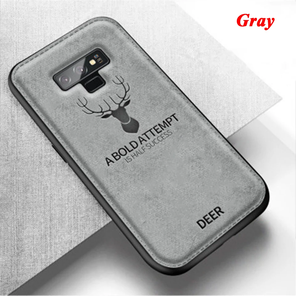 Модный чехол с мягкими краями для Samsung Galaxy S8 Plus в деловом стиле холщовая задняя