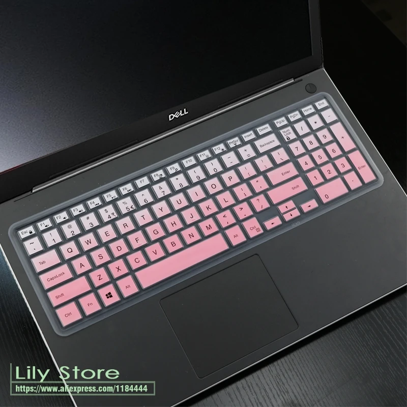 gradualpink Клавиатура кожного покрова 15,6 17,3 дюйма для 15,6 ''Dell Inspiron 15-3565 15-7559 7588 3552 5555 7567 7577 5570 17-5770 5755 5759 - Цвет: gradualpink