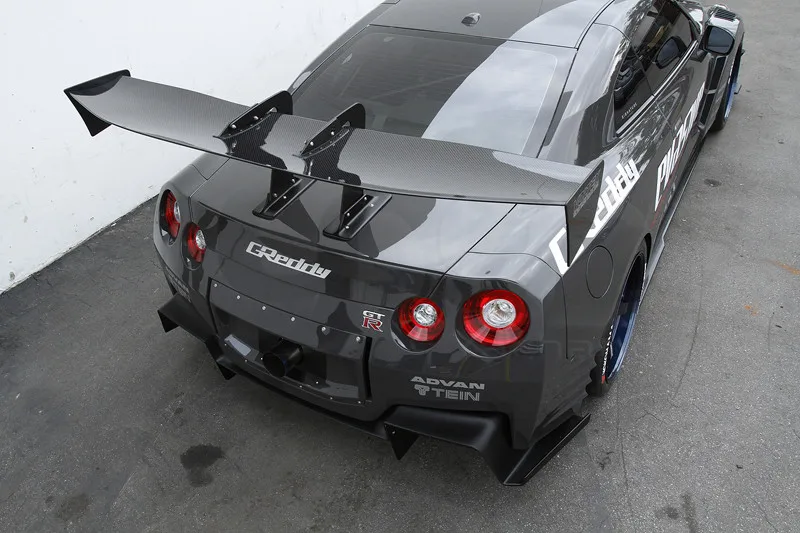 Углеродное волокно GT Крыло 1600 мм подходит для EVO 7 8 9 GTR R35 S2000 GT86 Универсальный Voltex тип 7 Лебединая шея задний багажник спойлер GT Крыло